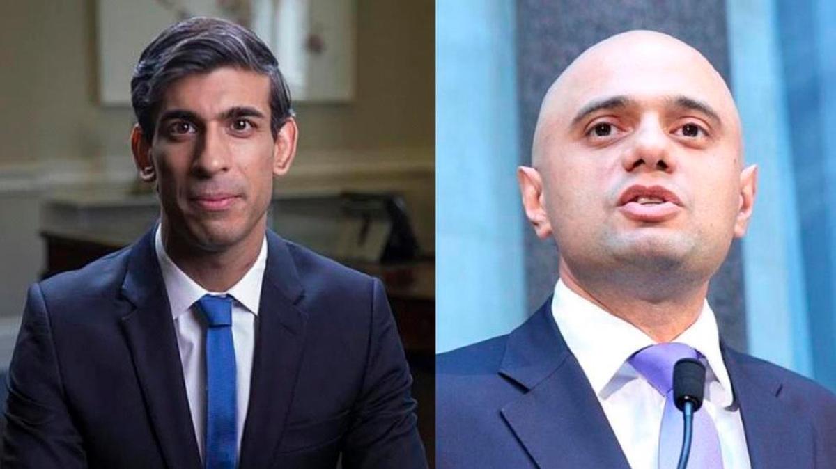 Rishi Sunak y Sajid Javid, en fotos de archivo.