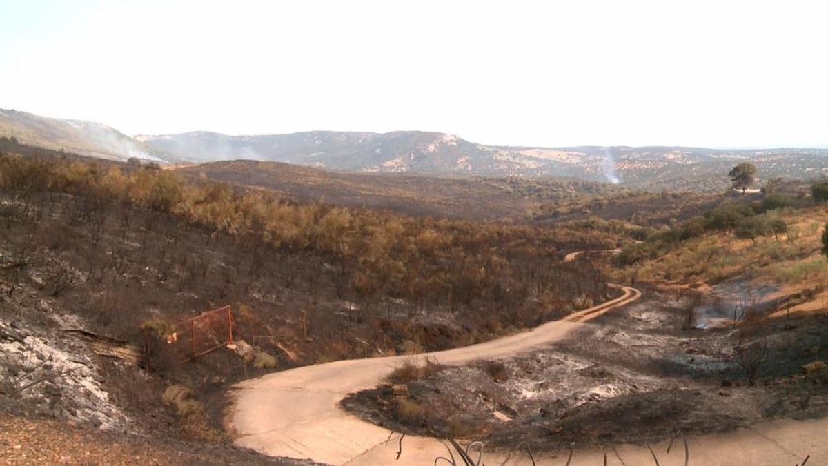 Incendio de Casas de Miravete.