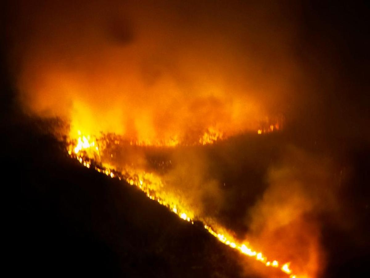 Incendio en la Garganta de los Infiernos.