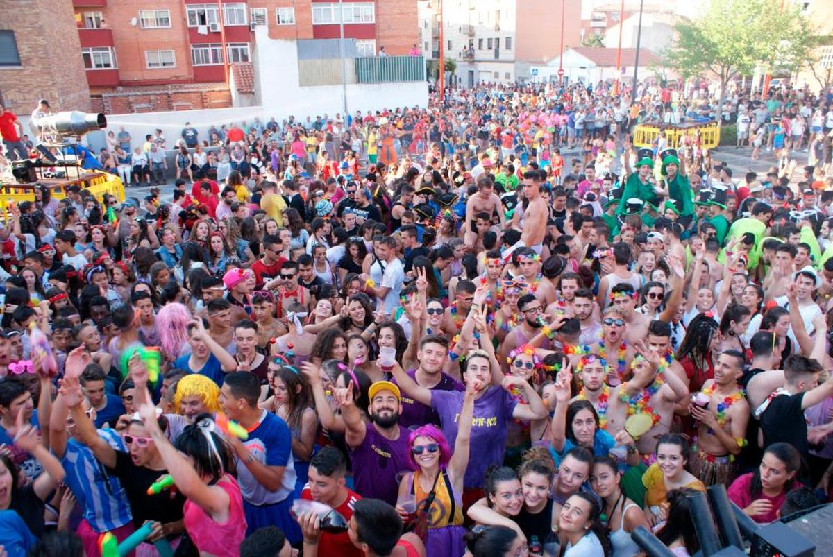 Chupinazo en las fiestas de Santa Marta de 2018.