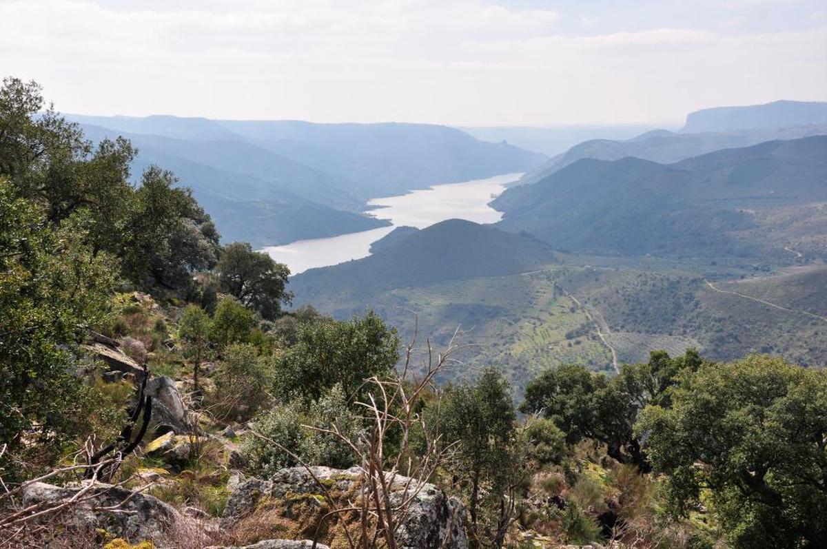 Vista del Parque Natural de Las Arribes del Duero, entre las provincias de Salamanca y Zamora.