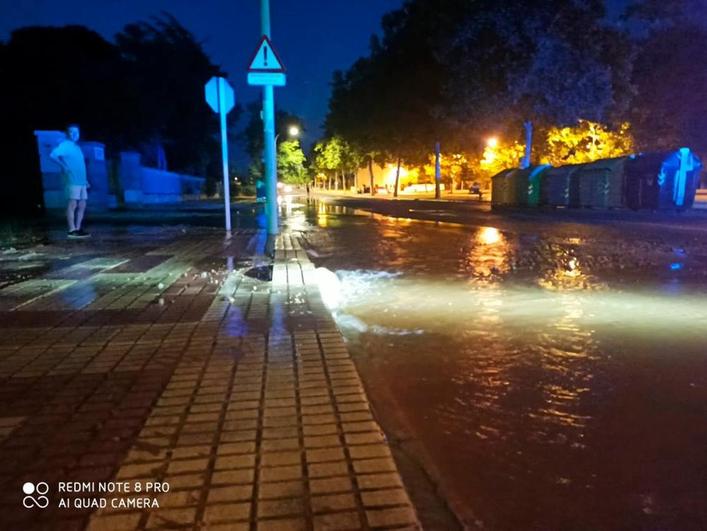 Imagen del reventón en la avenida Agustinos Reocletos