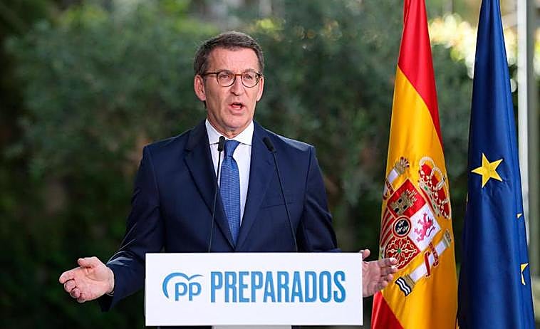 Alberto Núñez Feijóo, líder del PP