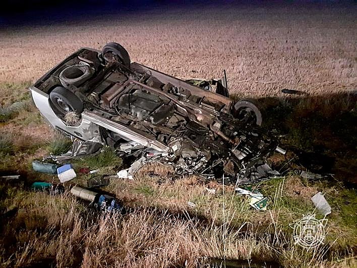 Vehículos implicados en el choque.