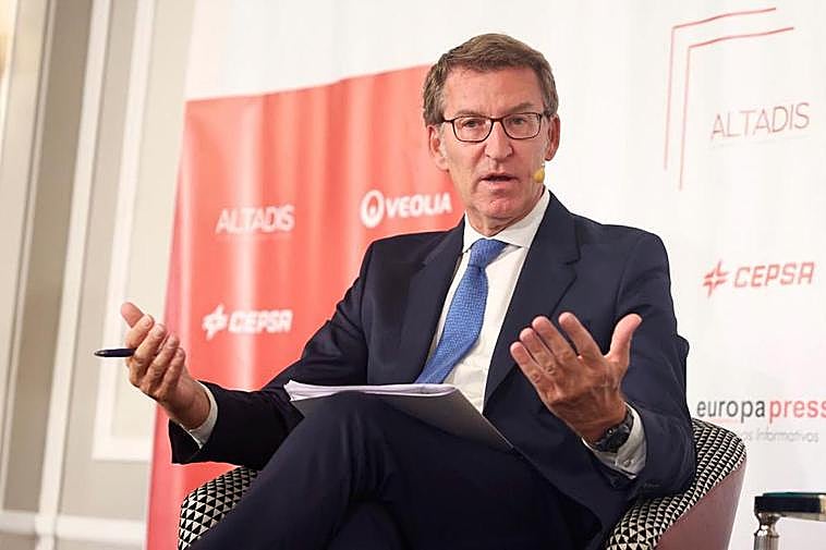 Alberto Núñez Feijóo, presidente del PP