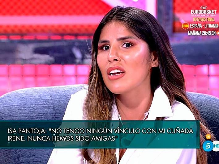 Isa Pantoja en el plató de ‘Sálvame’