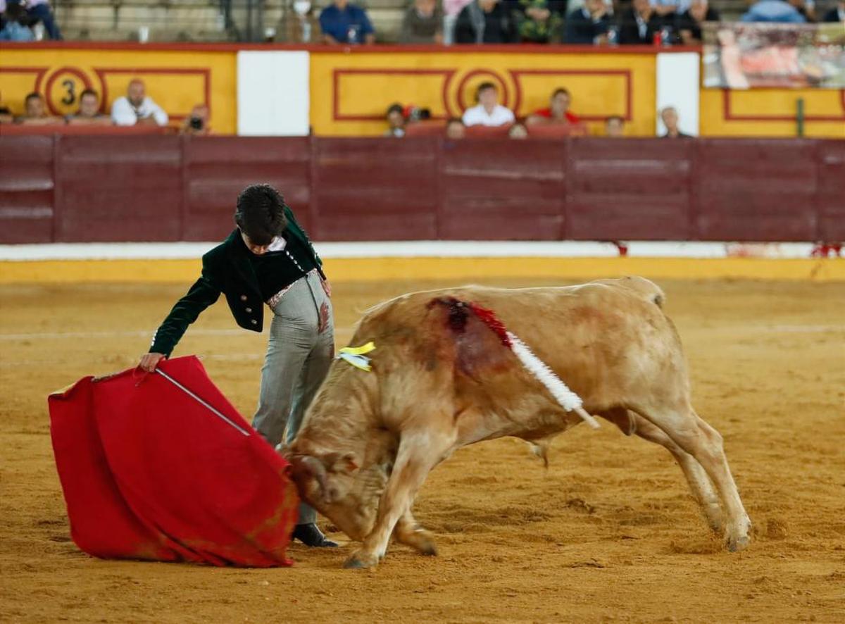 Marco Pérez en una actuación este verano en Badajoz.