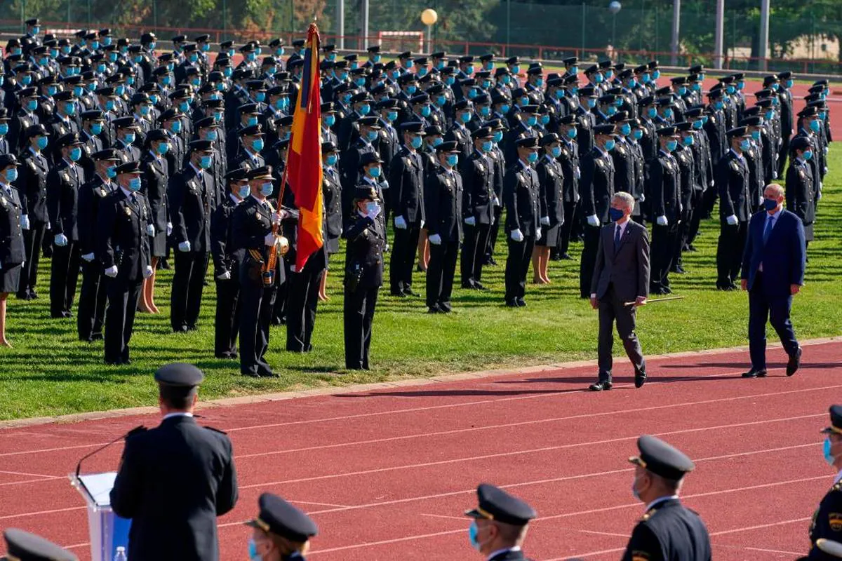 Marlaska en la última graduación de la escala básica de la Policía Nacional en Ávila.