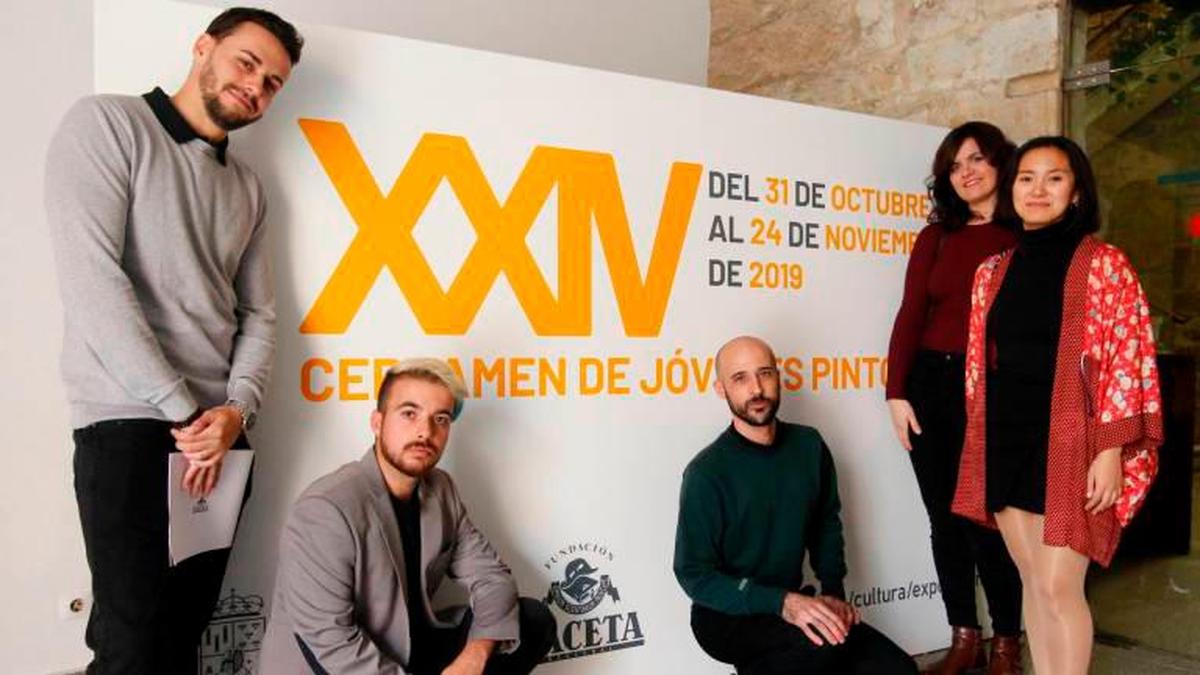 Jóvenes artistas premiados en la última edición del certamen.