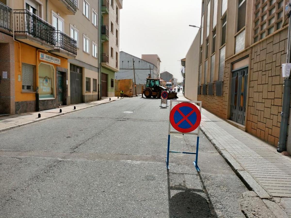 Imagen de la calle Alfonso XIII, donde ya se están ejecutando las primeras actuaciones.