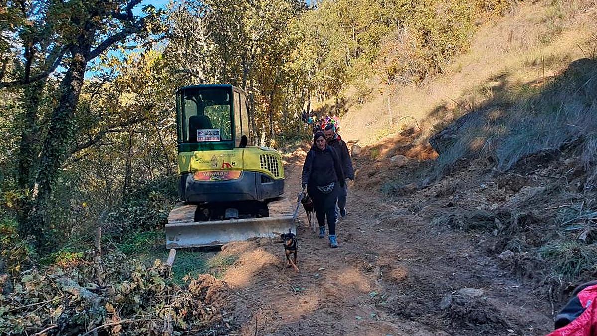 Camino rehabilitado en Candelario