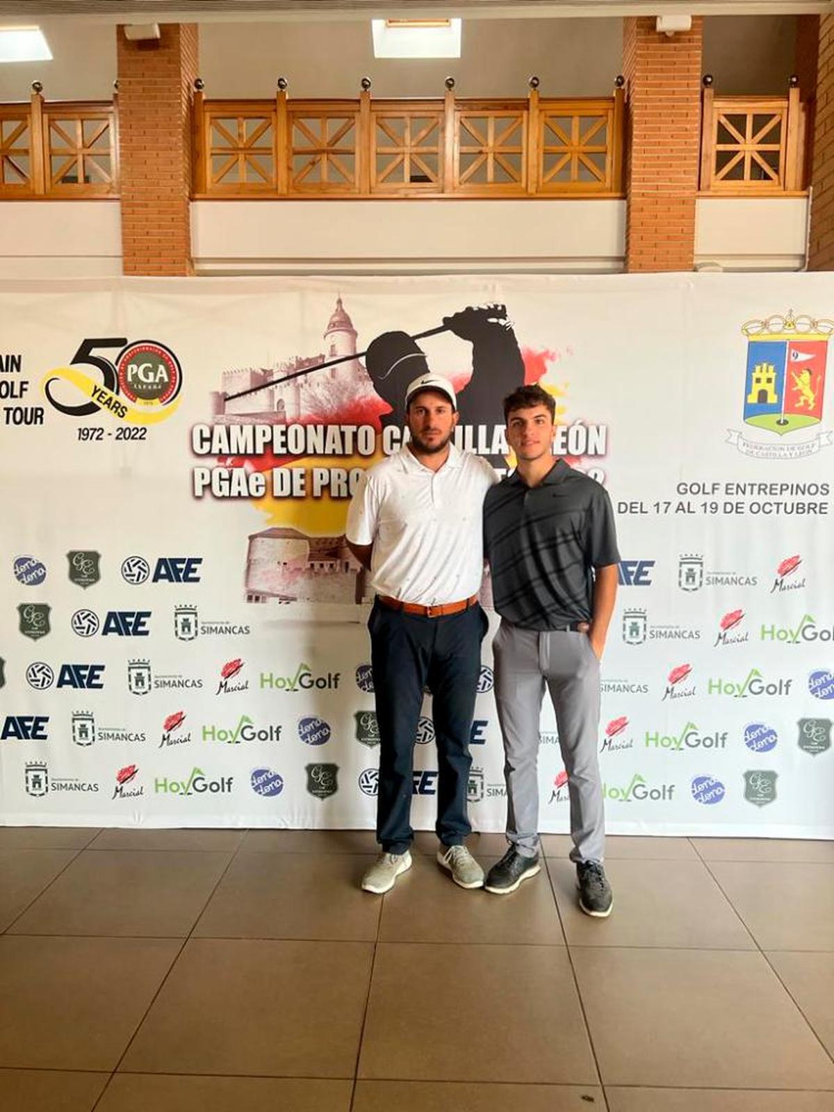 Rubén Hernández y José María Rozas en el torneo en Valladolid.