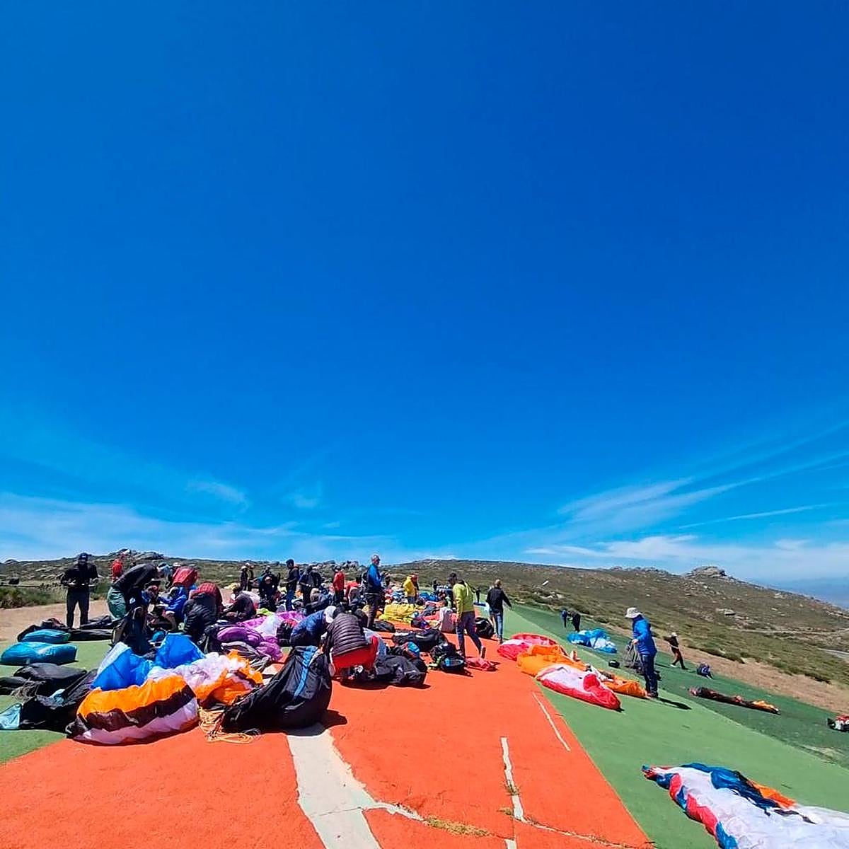 Imagen del lugar de despegue en Peñanegra, cerca de Piedrahita.