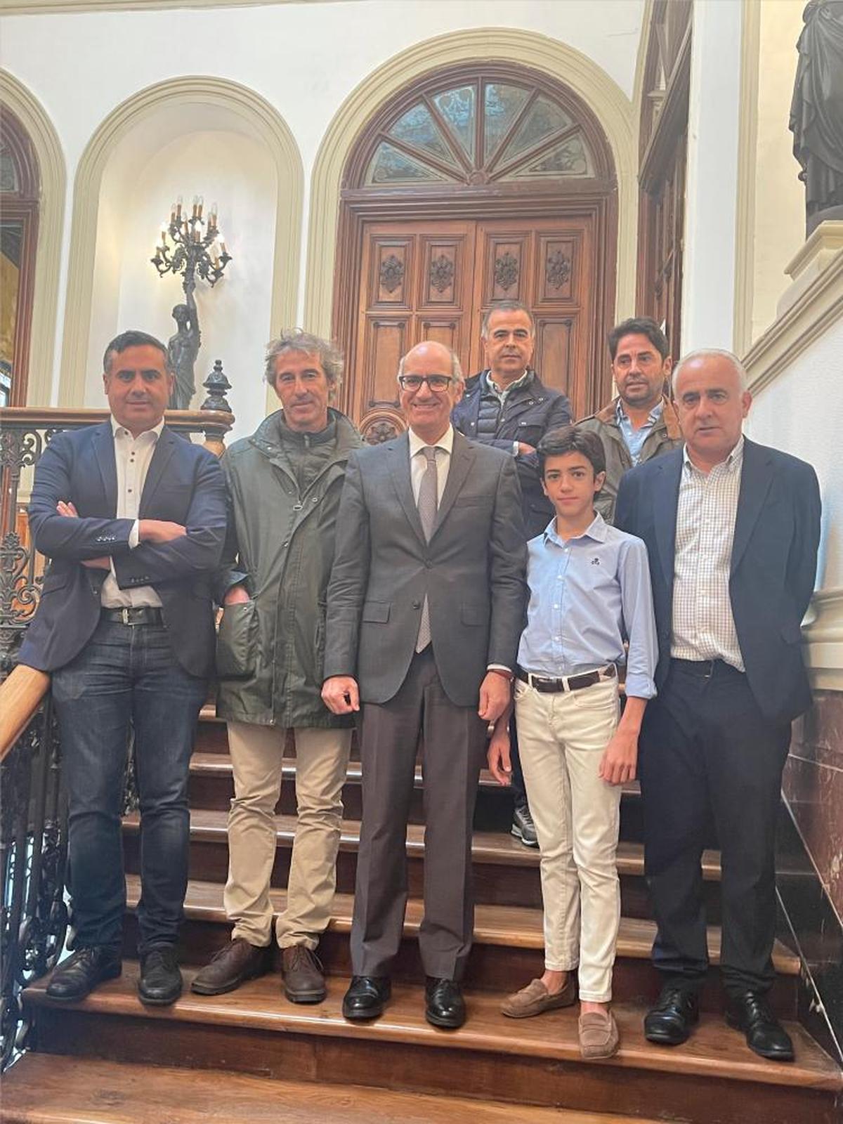 Marco Pérez fue recibido por el presidente de la Diputación de Salamanca