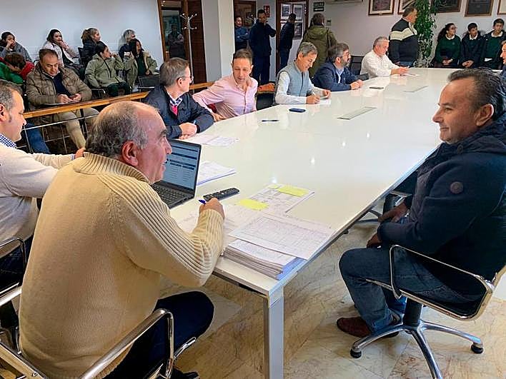 Mesa del cereal en el mercado de Salamanca.