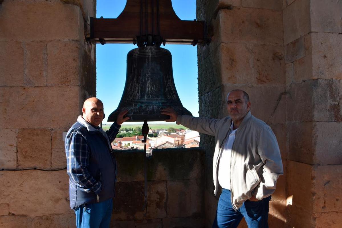 Ángel Pedraz y Tomás Castañeda, campaneros de Calzada de Valdunciel