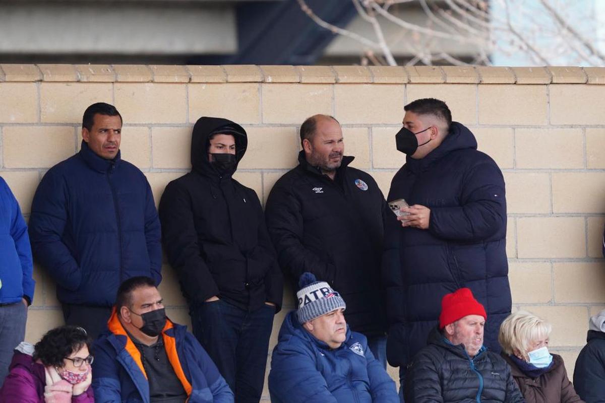 Rafael Dueñas, Luis Lovato, Manuel Lovato y Guillermo Pérez, en un partido en Las Pistas