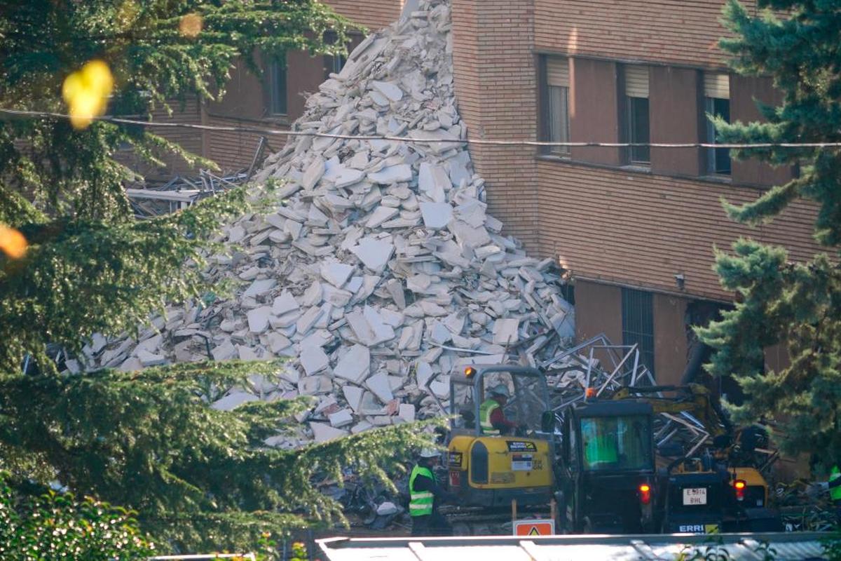 Las obras de derribo del Clínico