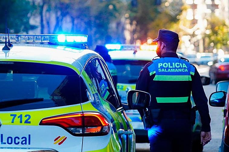 Un agente de la Policía Local de Salamanca.