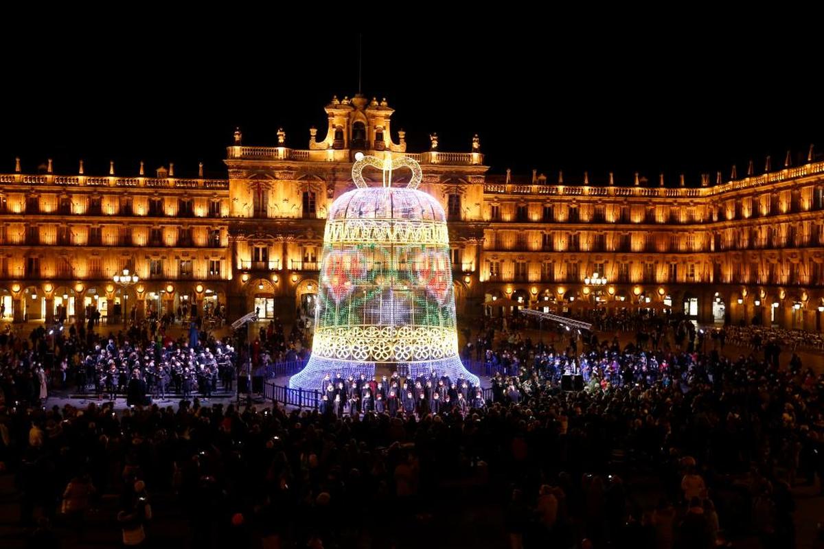 Apertura oficial de la Navidad el año pasado en la Plaza