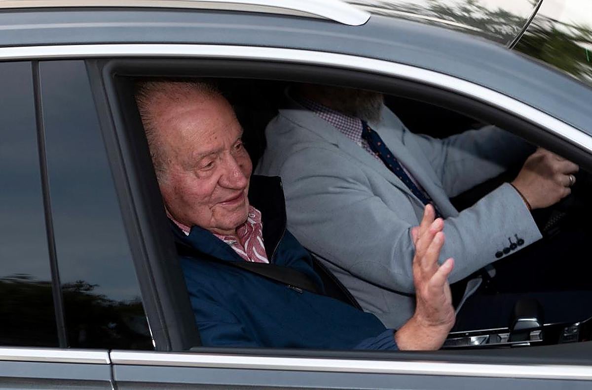 Juan Carlos I en su última visita a España