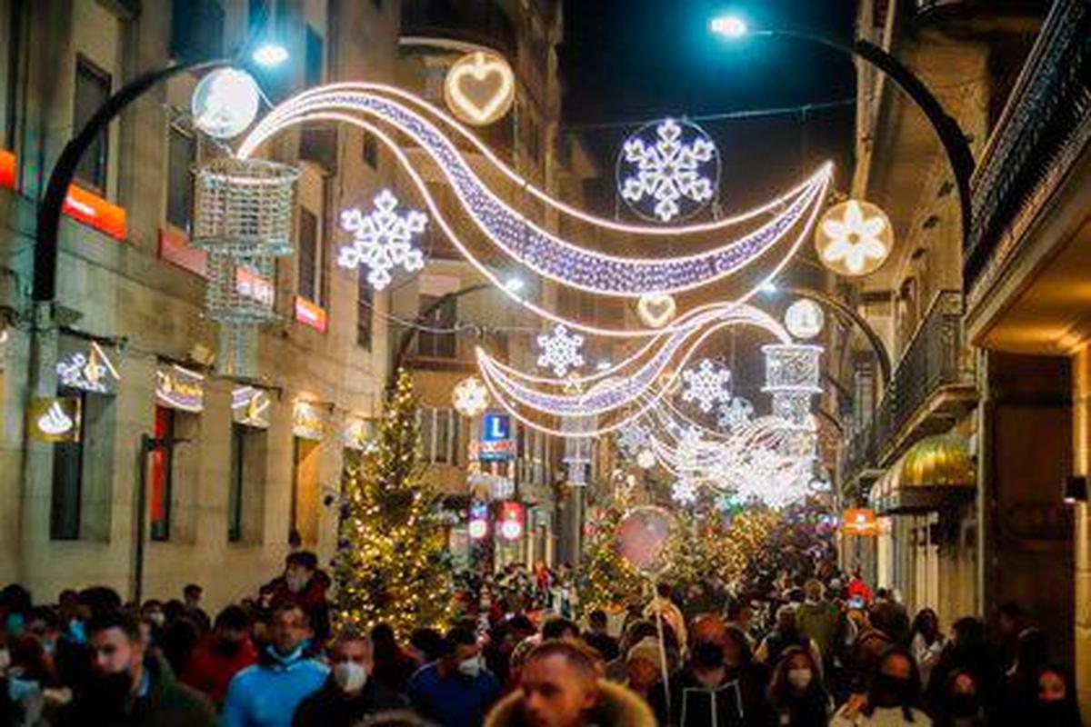 Luces navideñas en Vigo