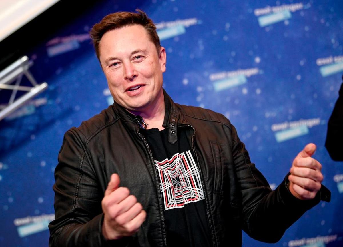 El extravagante magnate Elon Musk en una de sus intervenciones