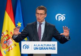 Alberto Núñez Feijóo, presidente del PP