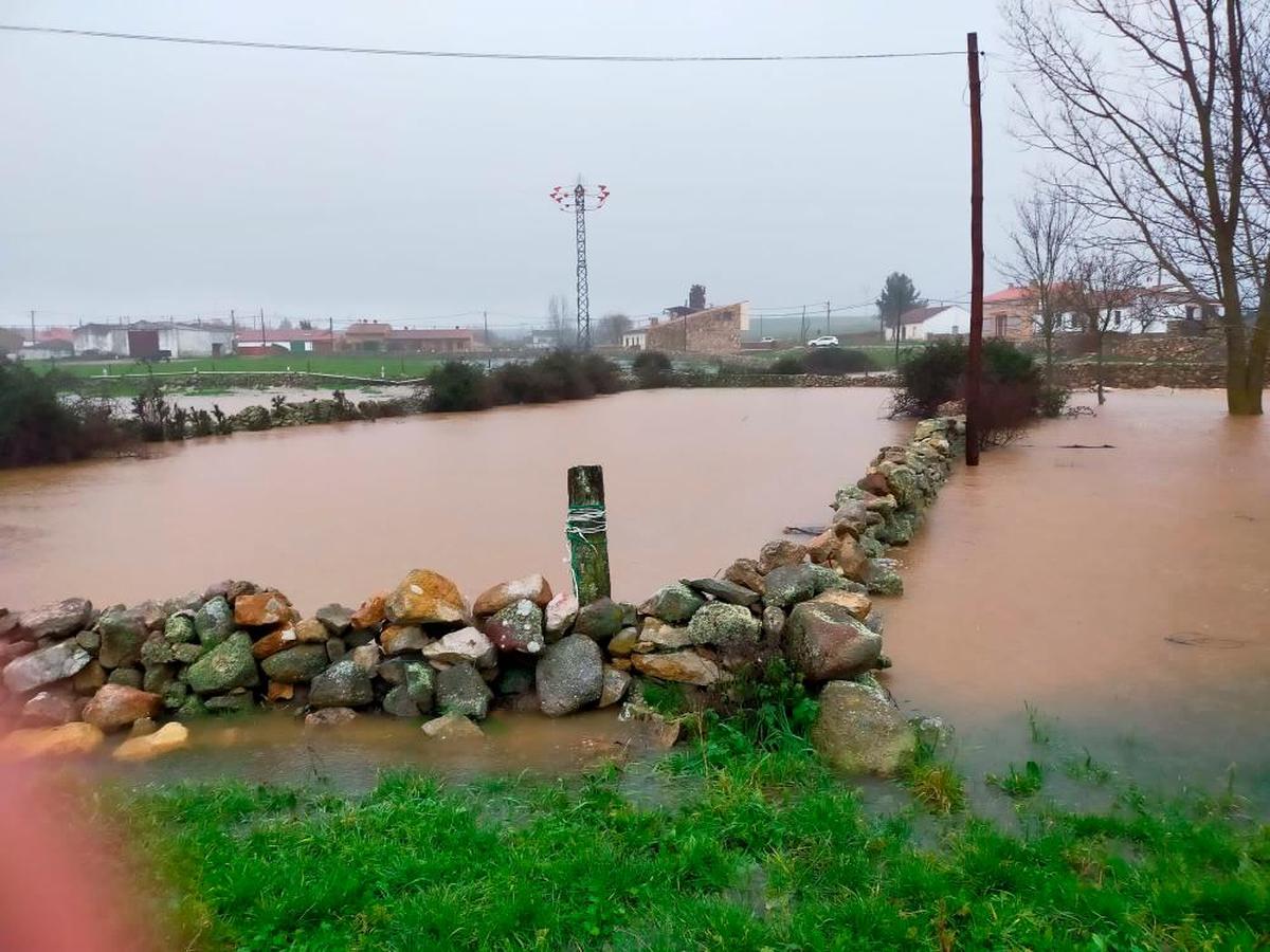 La localidad de Miranda de Azán está completamente annegada por el agua | EÑE