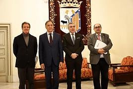 Reunión entre el Ayuntamiento de Salamanca y las cámaras municipales de Guarda y Gouveia