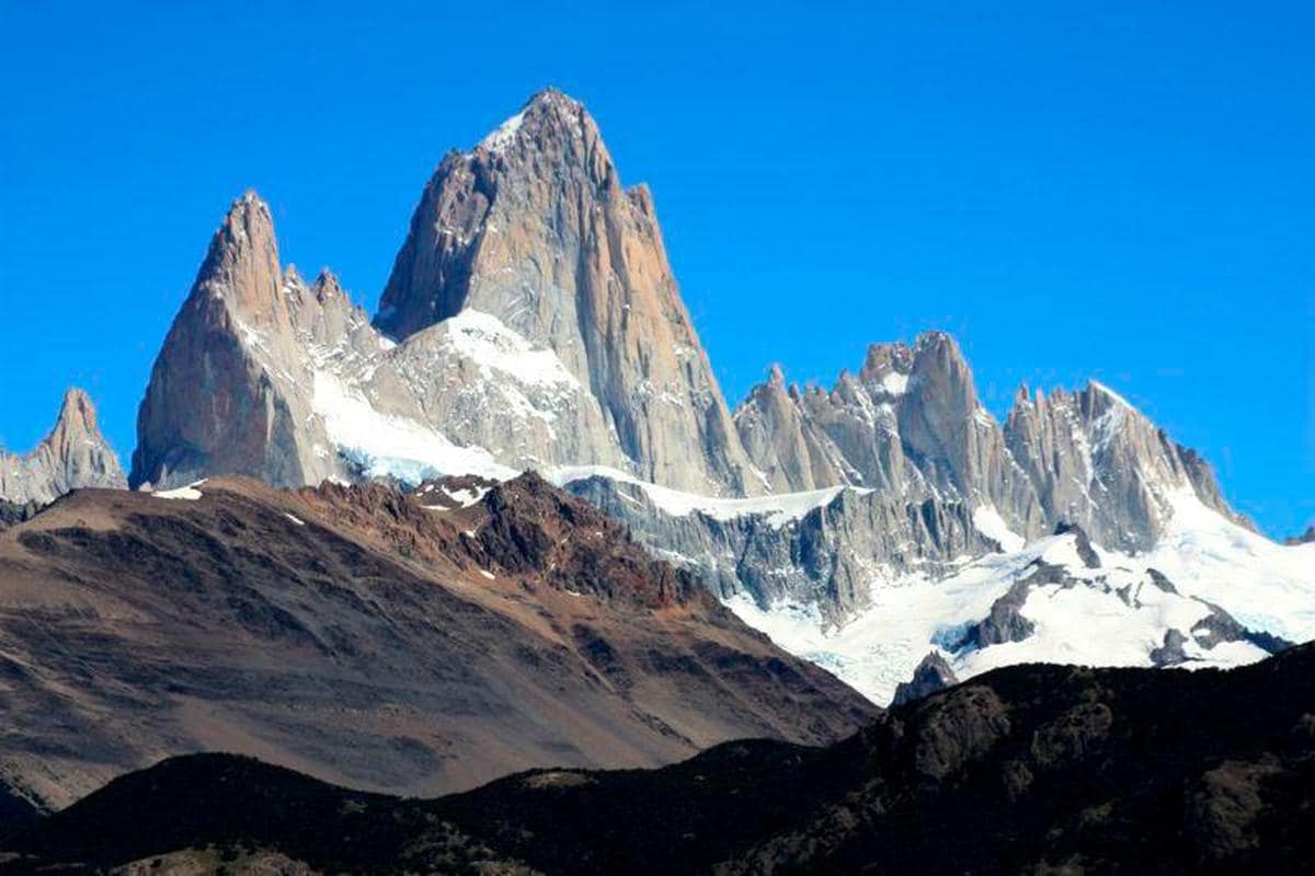 El pico Fitz Roy, en El Chaltén, Argentina.