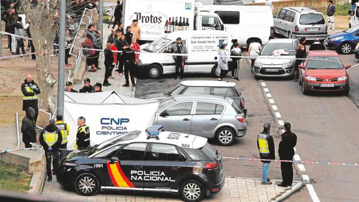 Escenario del lugar del crimen instantes después del tiroteo registrado el pasado 29 de enero.