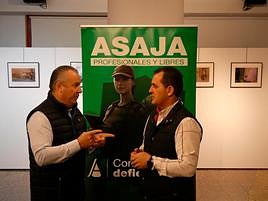 Donaciano Dujo y Juan Luis Delgado, este jueves en Peñaranda