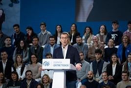 El presidente del Partido Popular, Alberto Nuñez Feijóo, clausura la 26 Intermunicipal del Partido Popular.