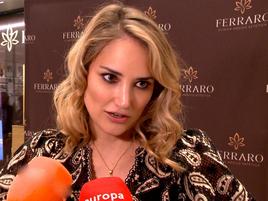 Alba Carrillo en la inauguración de la clínica Ferraro en Madrid