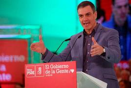 El presidente del Gobierno de España y secretario general del PSOE, Pedro Sánchez