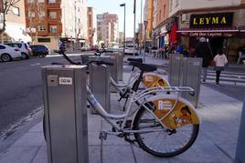 Base de alquiler de bicicletas en la Avenida de Los Cedros