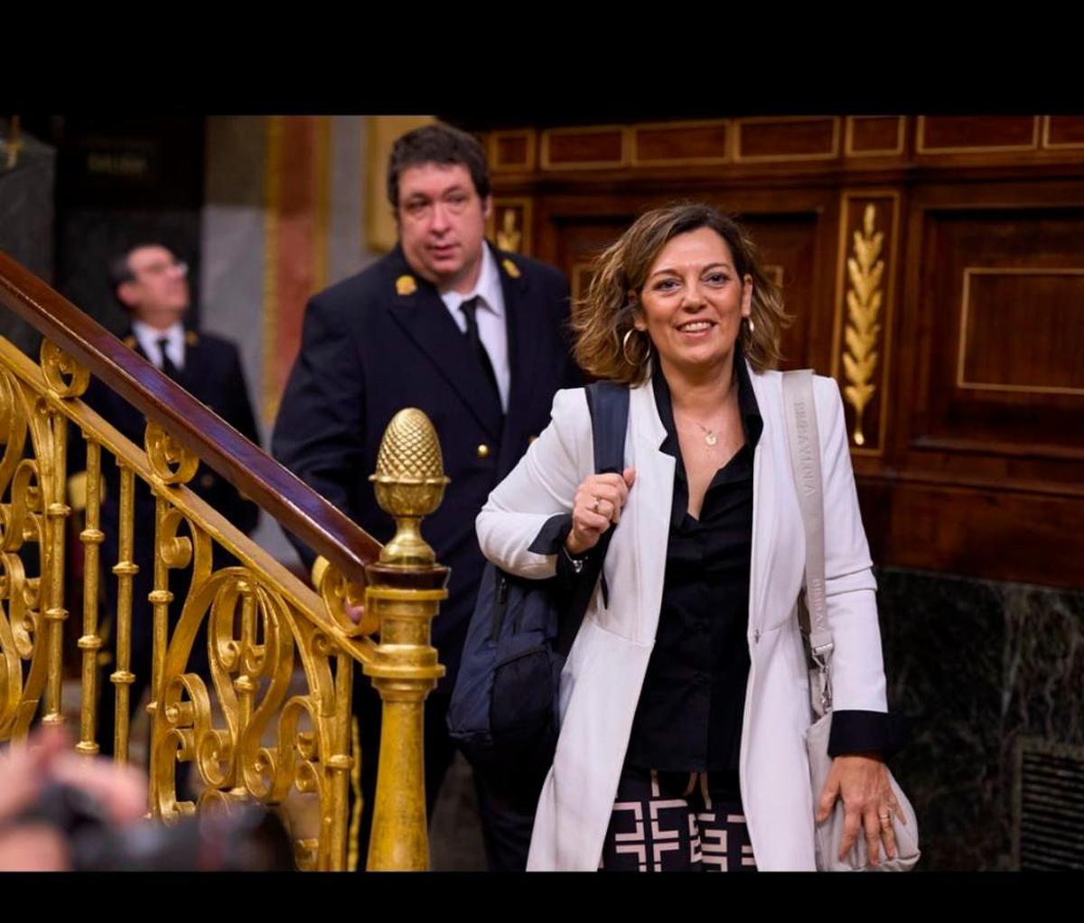 Milagros Marcos, en el Congreso de los Diputados.