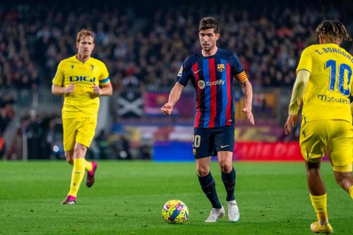 Sergi Roberto, durante el partido contra el Cádiz