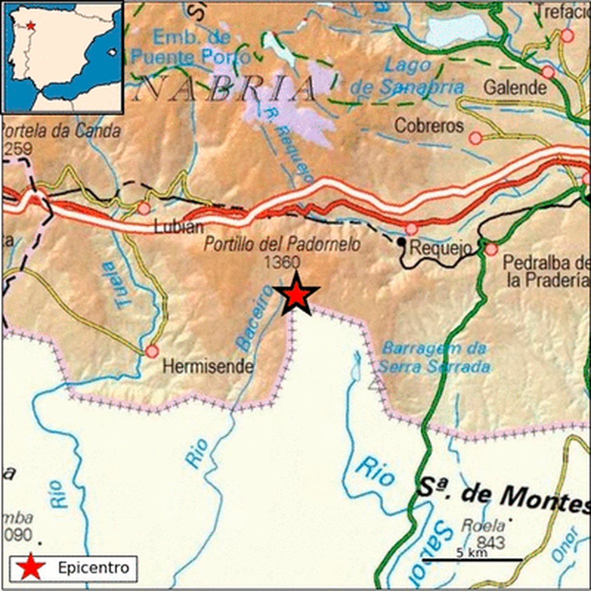 Uno de los terremotos registrados en Zamora.