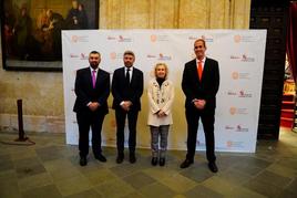 Mirian de las Mercedes Cortés Diéguez; Luis Alberto Pujades Hernández, Juan Manuel Castro Carracedo y Alberto Rodríguez Cayetano.