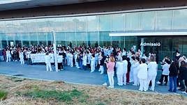 Concentración de los compañeros de José Antonio Martínez.