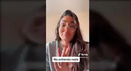 Laia Merino contando su experiencia laboral