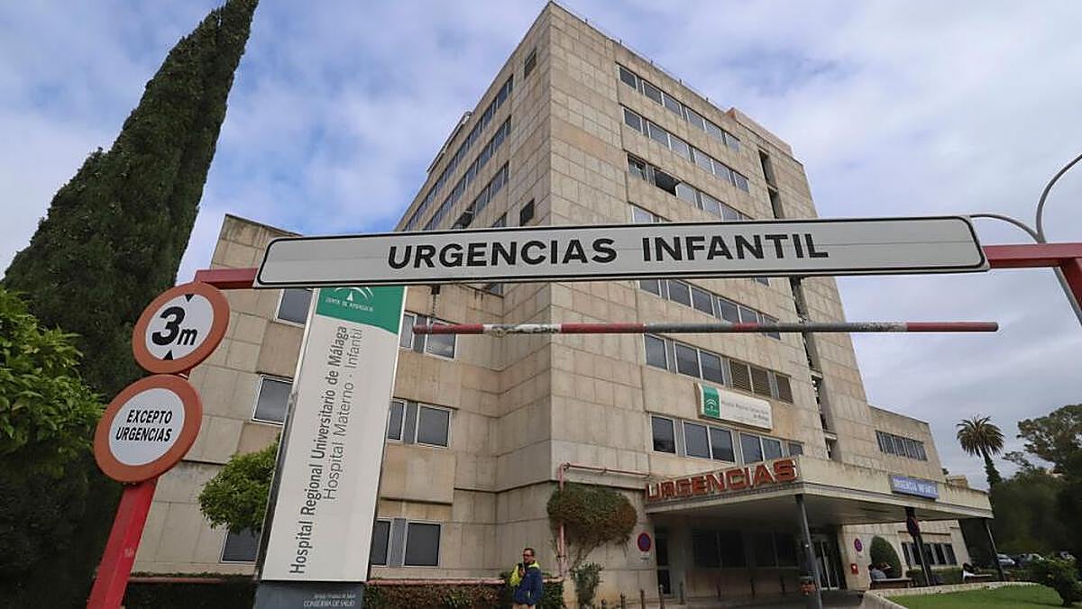 Fachada del Hospital Materno Infantil de Málaga.