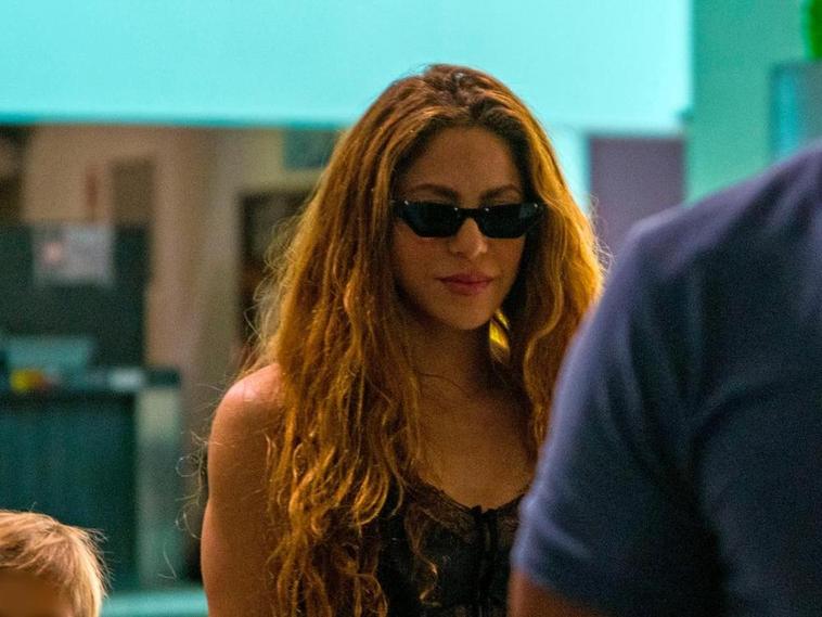 Shakira en el aeropuerto, en una imagen de archivo