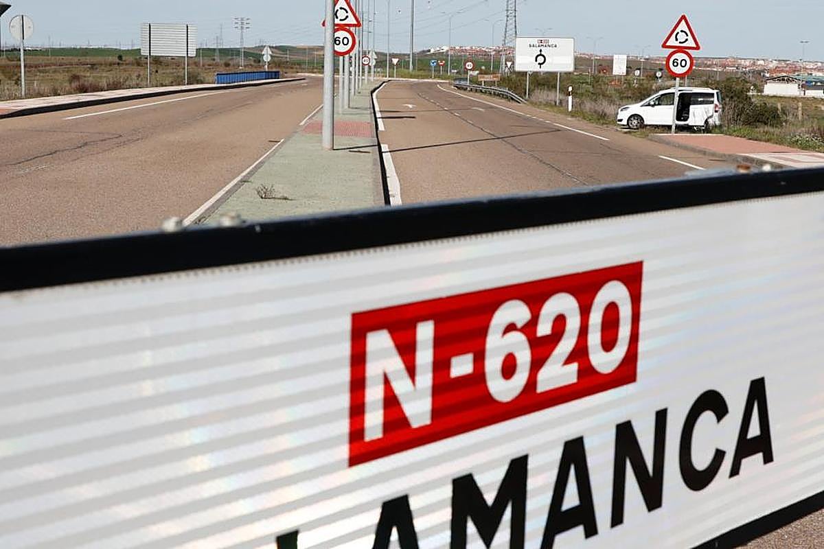Tramo de la Nacional-620 que ahora pasa a titularidad del Ayuntamiento de Salamanca