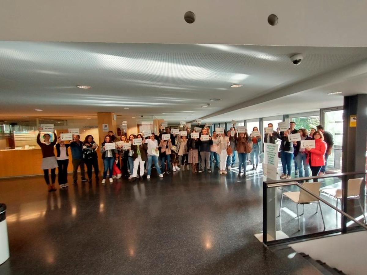 Personal de Justicia se concentra en los juzgados de Salamanca