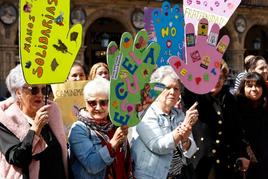 La Plaza Mayor acoge un acto de Manos Unidas.