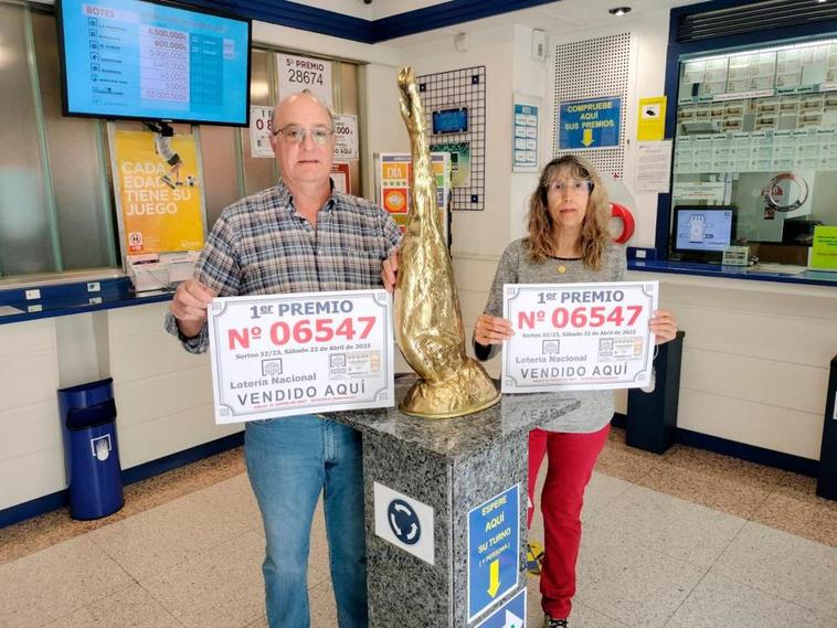 El primer premio de la Lotería Nacional deja 3.600.000 euros en Guijuelo