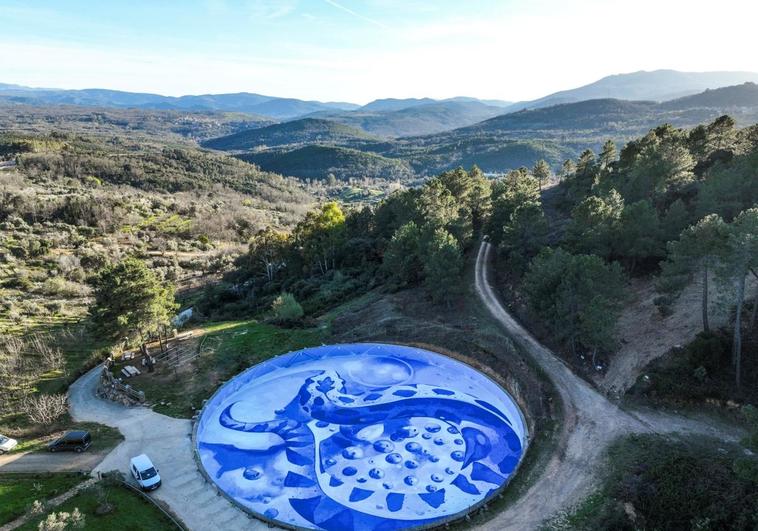 El colosal mural de Garcibuey, finalista a un título mundial